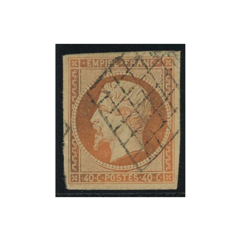 YT 16 Oblitéré Grille - Cote 140 Euros