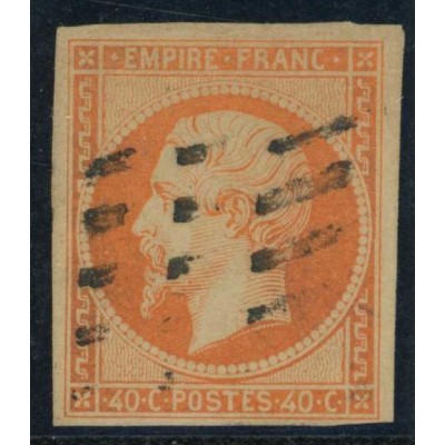 YT 16 Oblitéré Gros points - Cote 35 Euros