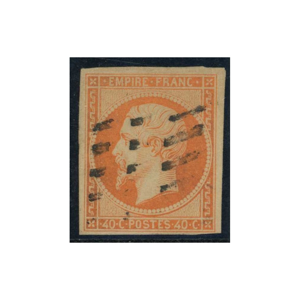 YT 16 Oblitéré Gros points - Cote 35 Euros