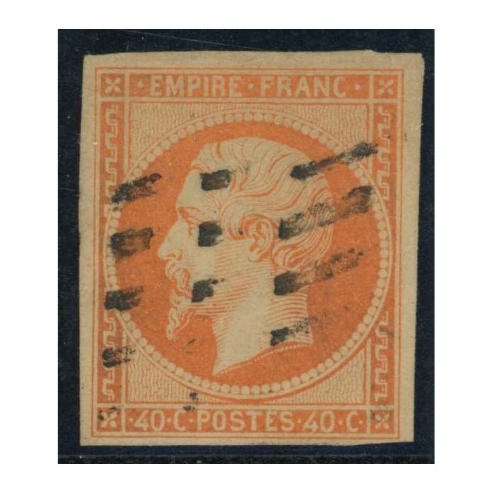 YT 16 Oblitéré Gros points - Cote 35 Euros