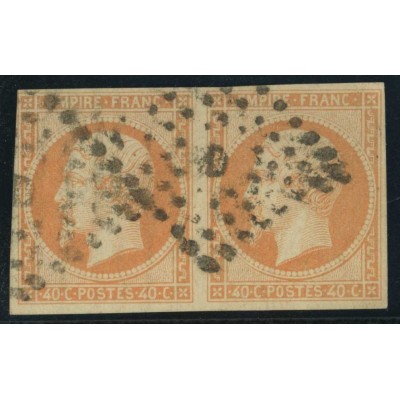 YT 16 Oblitéré Lettre D - Paire - Cote 50 Euros