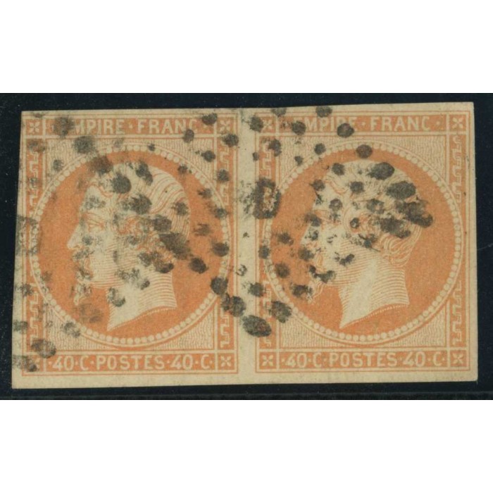 YT 16 Oblitéré Lettre D - Paire - Cote 50 Euros