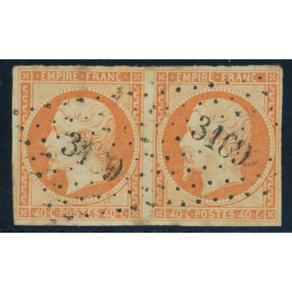 YT 16 Oblitéré PC 3169 - Saint Loup sur Semouse - Haute Saône (69) - Paire - Cote 50 Euros