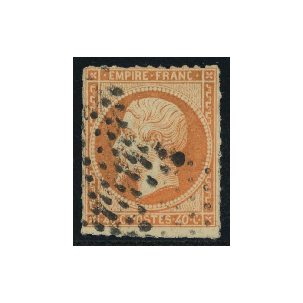 YT 16 Oblitéré Percé en ligne - Cote 70 Euros