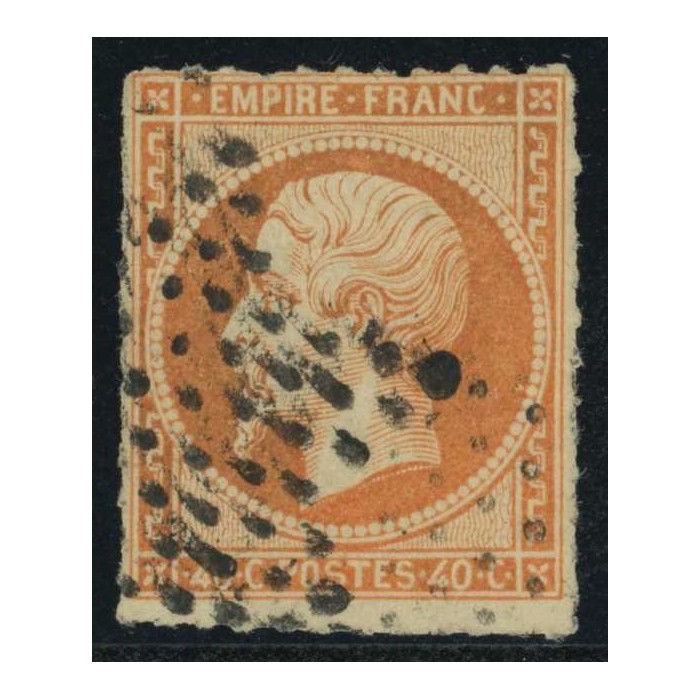 YT 16 Oblitéré Percé en ligne - Cote 70 Euros