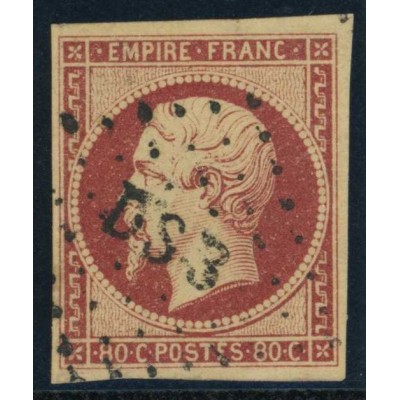 YT 17A - Oblitéré Lettre DS3 - Signé Calves - Cote 75 Euros
