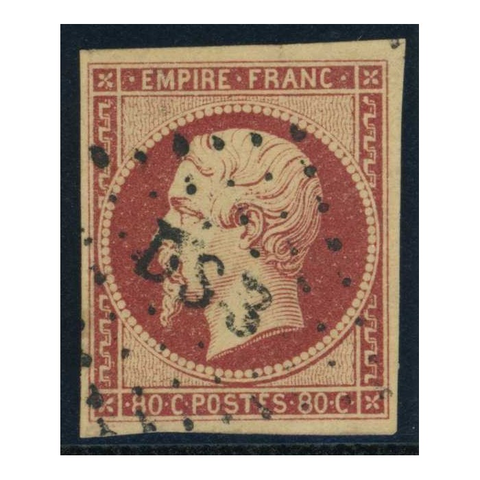 YT 17A - Oblitéré Lettre DS3 - Signé Calves - Cote 75 Euros