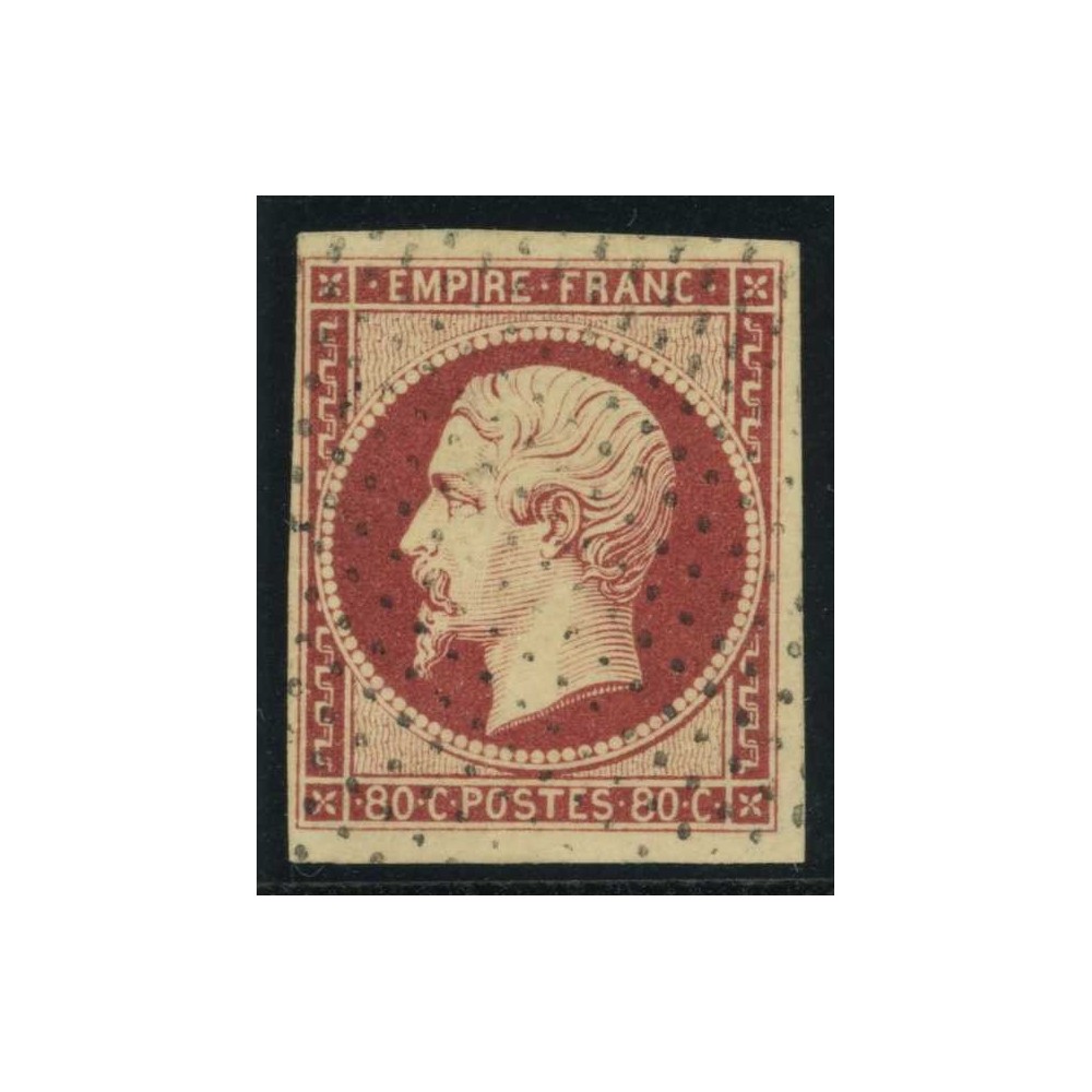 YT 17A - Oblitéré Pointillés - Signé Calves - Cote 80 Euros
