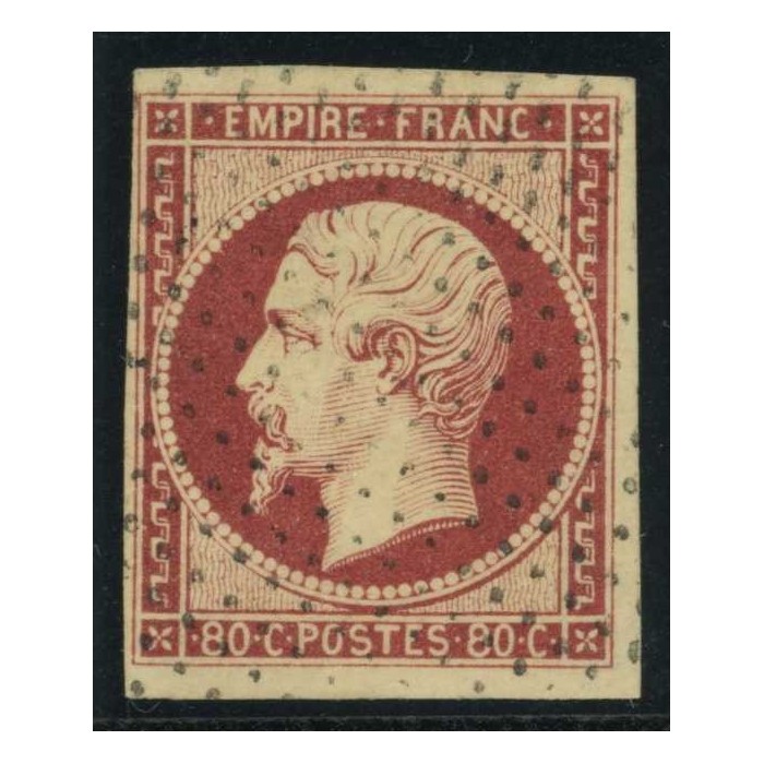 YT 17A - Oblitéré Pointillés - Signé Calves - Cote 80 Euros