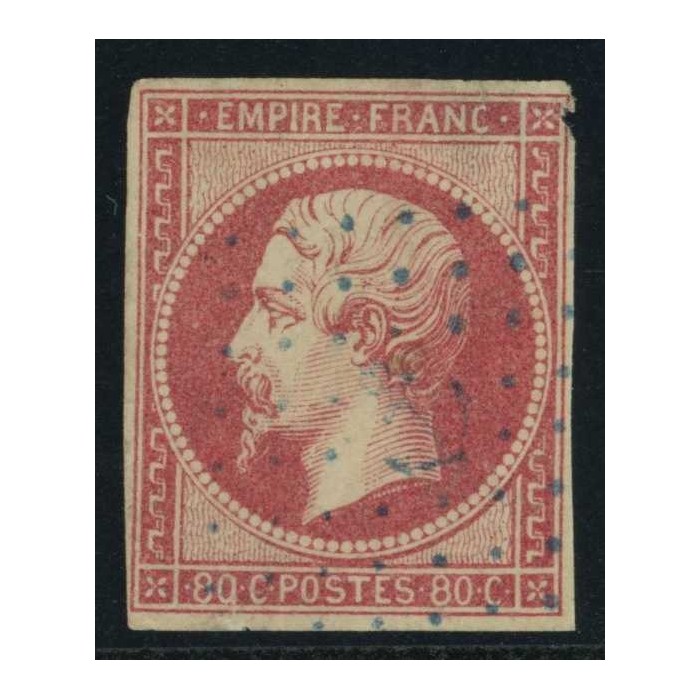 YT 17B - Oblitéré Ancre Bleue - Cote 300 Euros