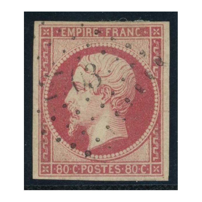 YT 17B - Oblitéré PC 2703 - Signé - Cote 75 Euros