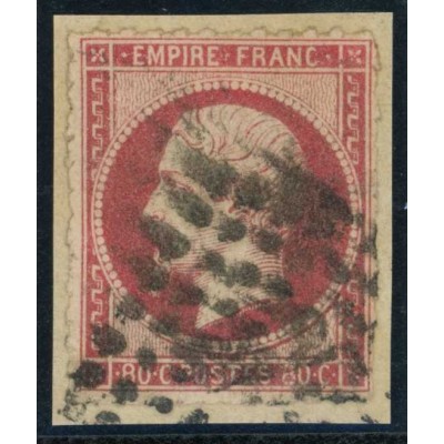YT 17B - Oblitéré Percé en ligne - Cote 75 Euros