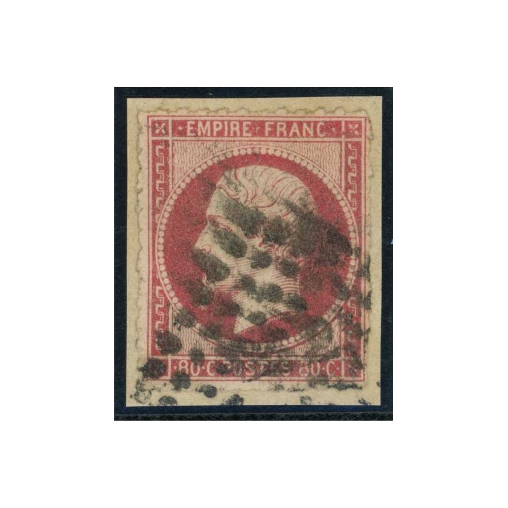 YT 17B - Oblitéré Percé en ligne - Cote 75 Euros