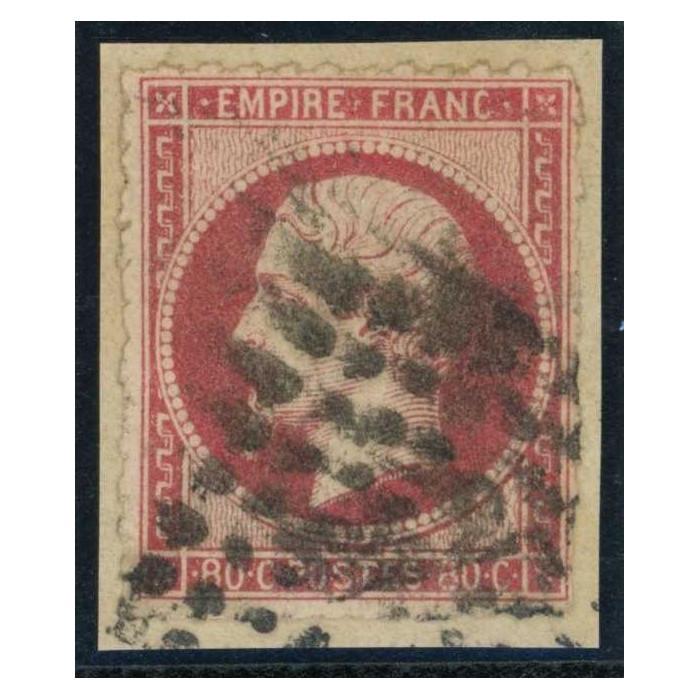 YT 17B - Oblitéré Percé en ligne - Cote 75 Euros