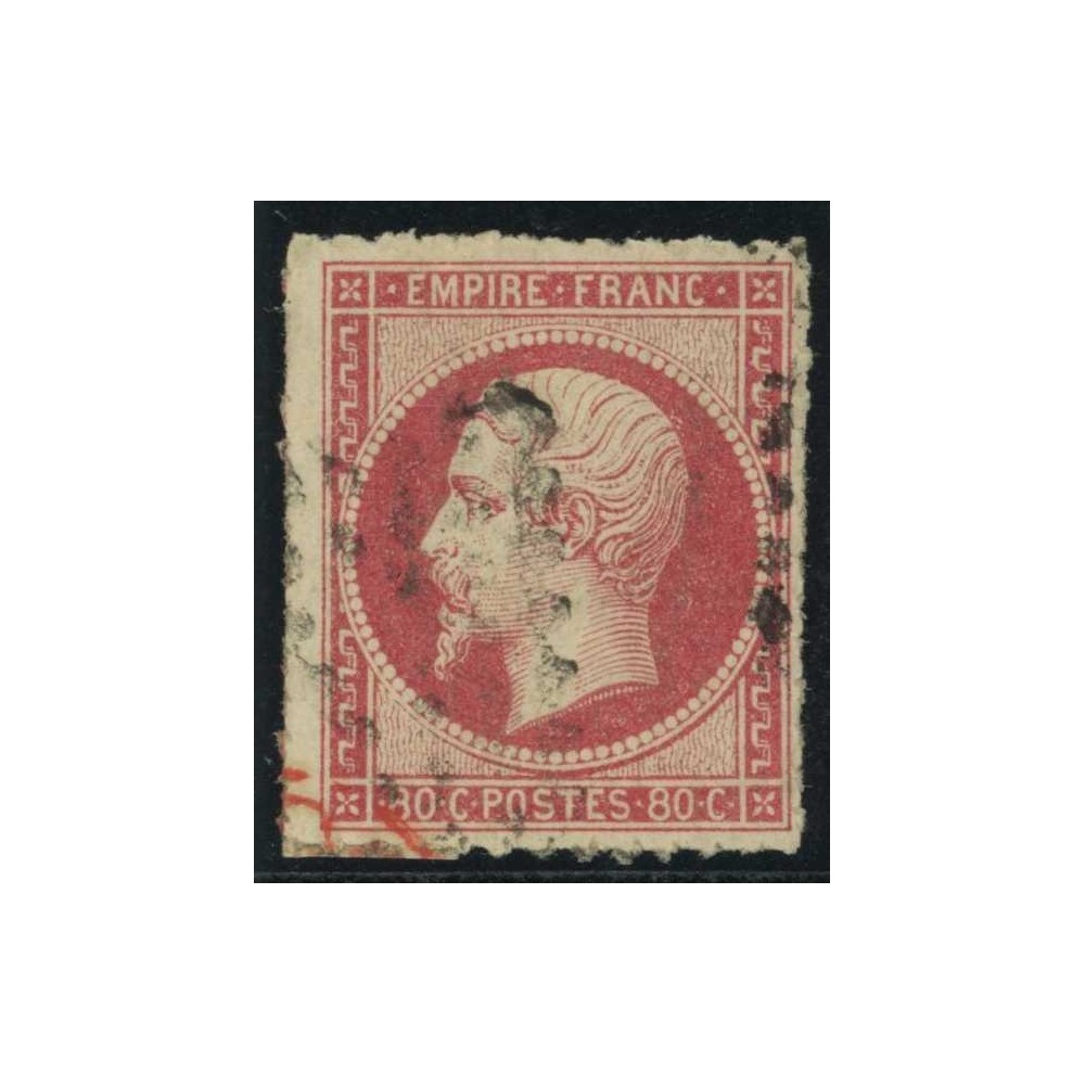 YT 17B - Oblitéré Percé en ligne - Cote 75 Euros