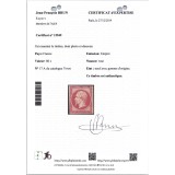 YT 17B - Neuf x - Certificat Brun 15949 - Cote 5000 Euros