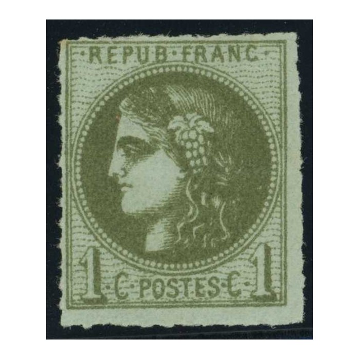 YT 39B - Neuf x - Percé en ligne Cote 1000 Euros