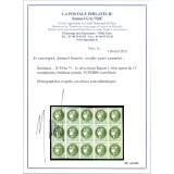 YT 39A - Neuf xx - Bloc report 1 - Certificat VO 33/489 Cote 5500 Euros