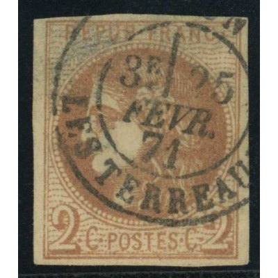 YT 40 B - Oblitéré CaD 25/02/71 - Signé Calves - Cote 330 Euros