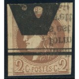 YT 40 B - Oblitéré Annulation des journaux - Signé brun / Calves - Certificat VO 33/535 - 21616 - Cote 400 Euros