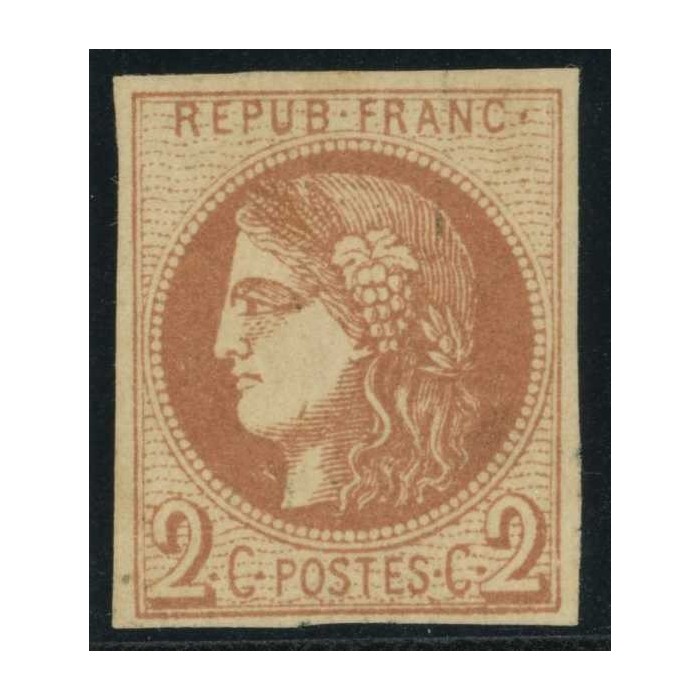 YT 40 B - Neuf x - Signé Brun - Cote 360 Euros