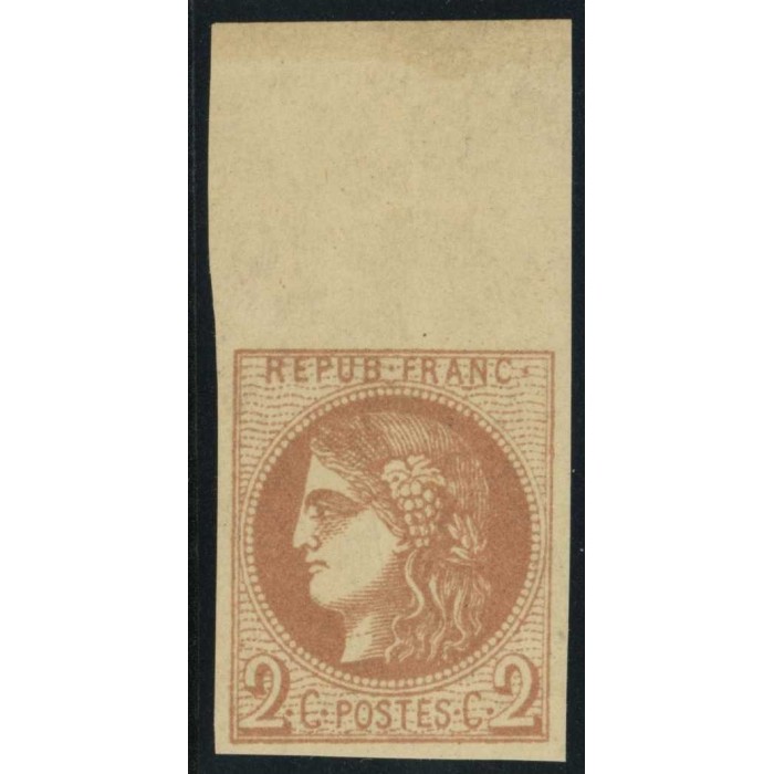 YT 40 B - Neuf x - Bord de feuille - Signé Brun - Cote 420 Euros