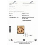 YT 40Ab - Oblitéré - Signé Brun - Certificat 15340 - Cote 3000 Euros