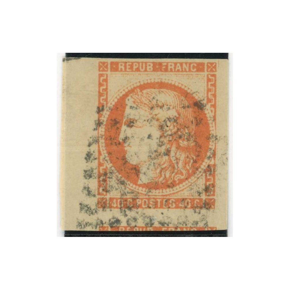 YT 48 - Oblitéré - Bord de feuille - Cote 160 Euro