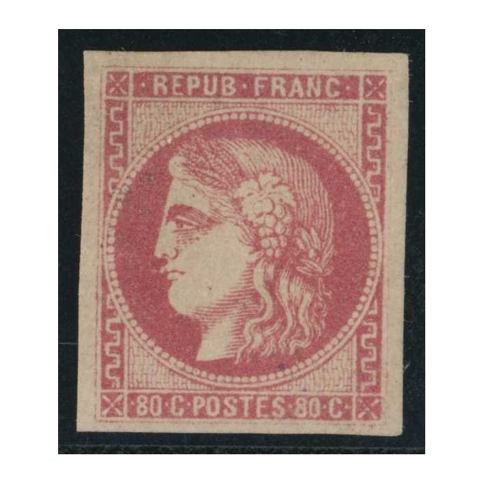 YT 49 - Neuf xx - Variété : Bec de Canard - Cote 1300 Euro