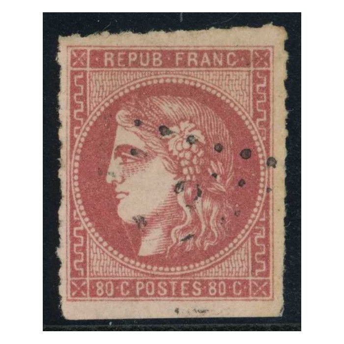 YT 49 - Oblitéré - Percé en ligne - Signé Calves - Cote 350 Euro