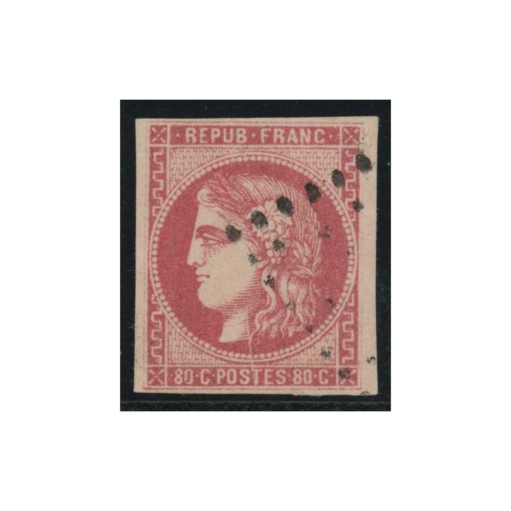 YT 49 - Oblitéré - Variété - Cote 450 Euro