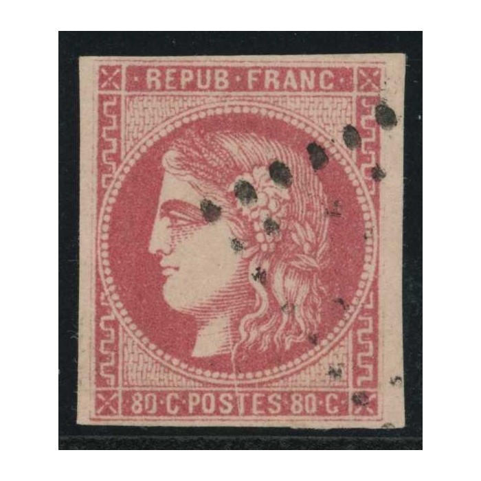 YT 49 - Oblitéré - Variété - Cote 450 Euro