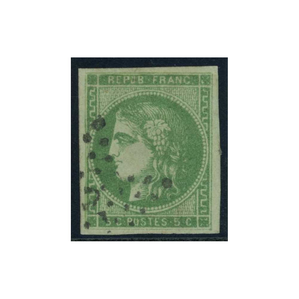YT 42 B - Etoile chiffré - Signé Brun - Cote 1000 Euro