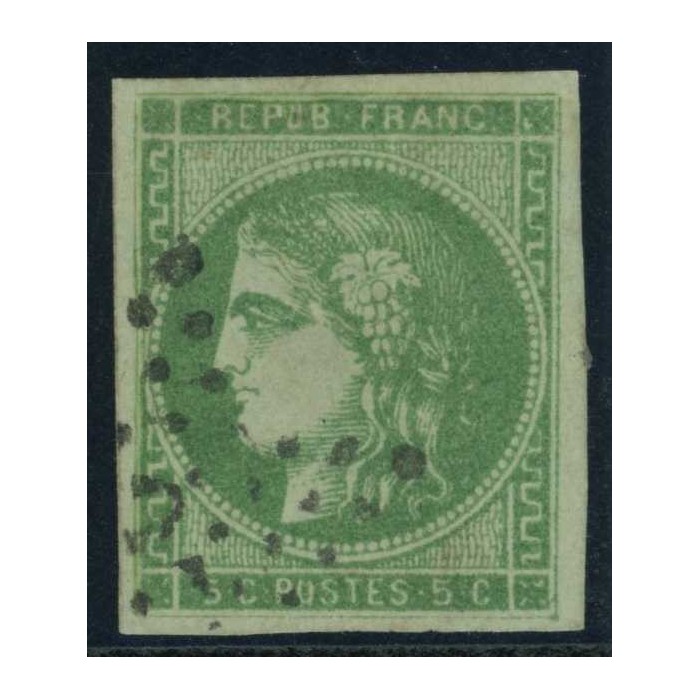 YT 42 B - Etoile chiffré - Signé Brun - Cote 1000 Euro