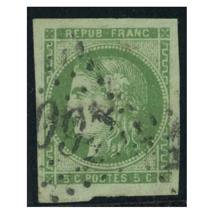 YT 42 B - Gros chiffre - Signé Scheller - Cote 220 Euro