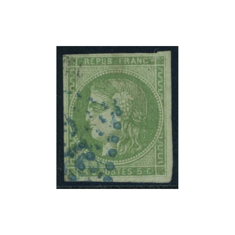 YT 42 B - Gros chiffre bleu - Cote 300 Euro