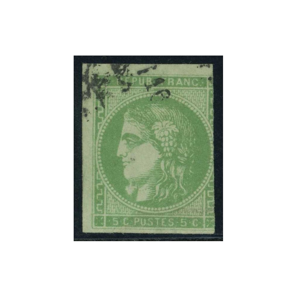 YT 42 B - Oblitéré Variété : Boulet au menton - Cote 300 Euro