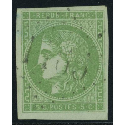 YT 42 B - Oblitéré Variété : Trait parasite - Cote 300 Euro
