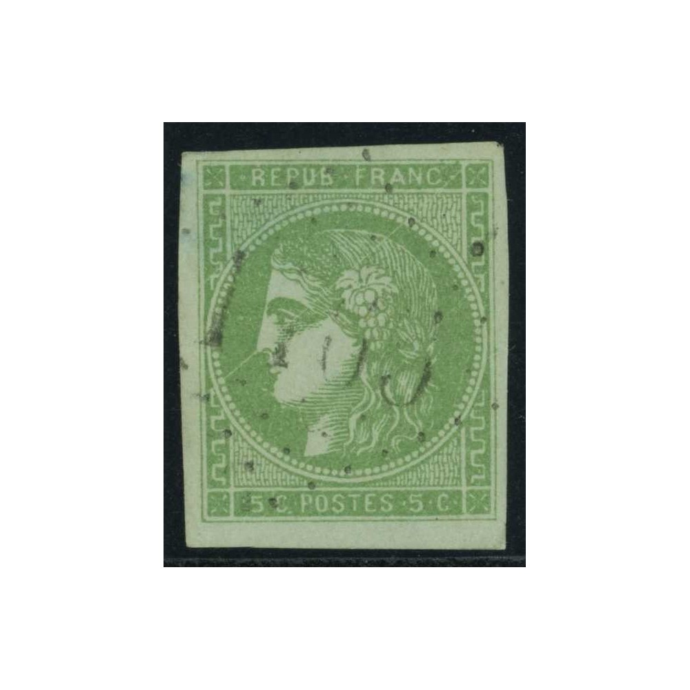 YT 42 B - Oblitéré Variété : Trait parasite - Cote 300 Euro