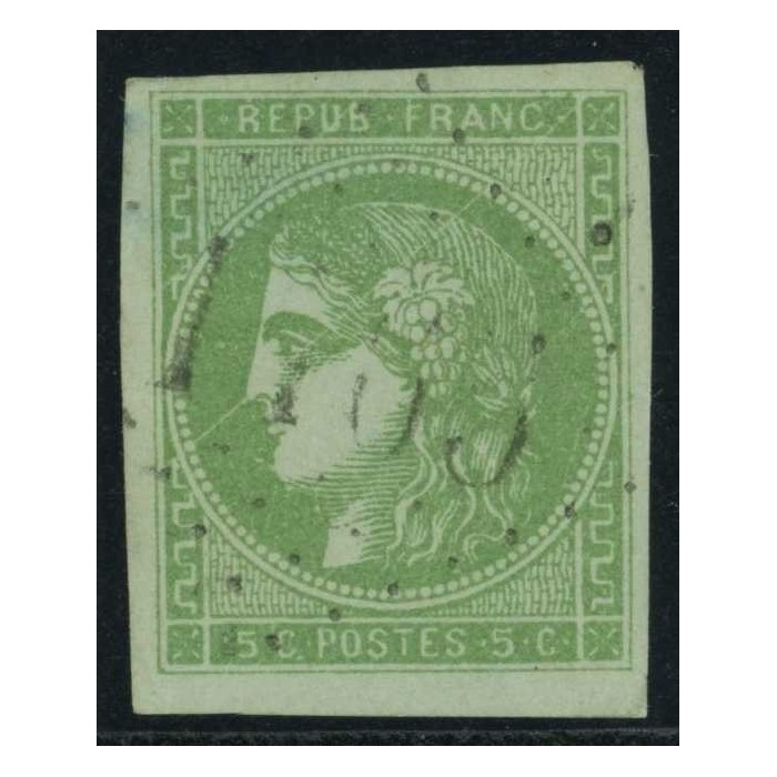 YT 42 B - Oblitéré Variété : Trait parasite - Cote 300 Euro