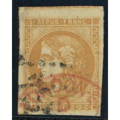 YT 43 A - Cachet rouge de Londres - Cote 110 Euro