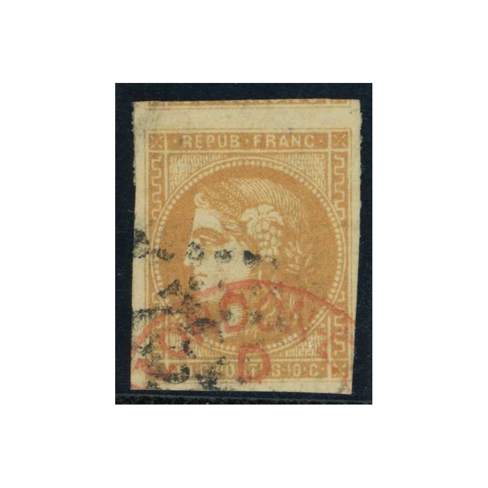 YT 43 A - Cachet rouge de Londres - Cote 110 Euro
