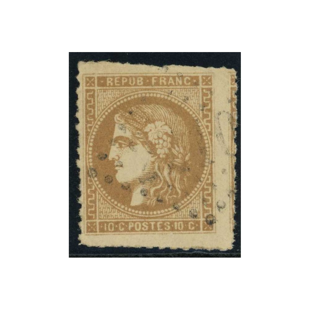 YT 43 A - Oblitéré Percé en ligne - Cote 90 Euro