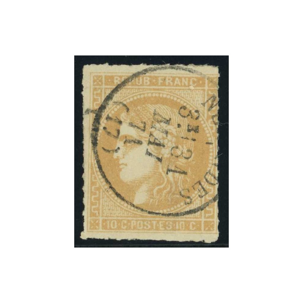 YT 43 B - CaD 31 Mais 71 - Percé en ligne - Cote 180 Euro