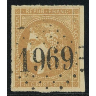 YT 43 B - GC 1969 - Variété : Trait parasite en bas - Cote 180 Euro