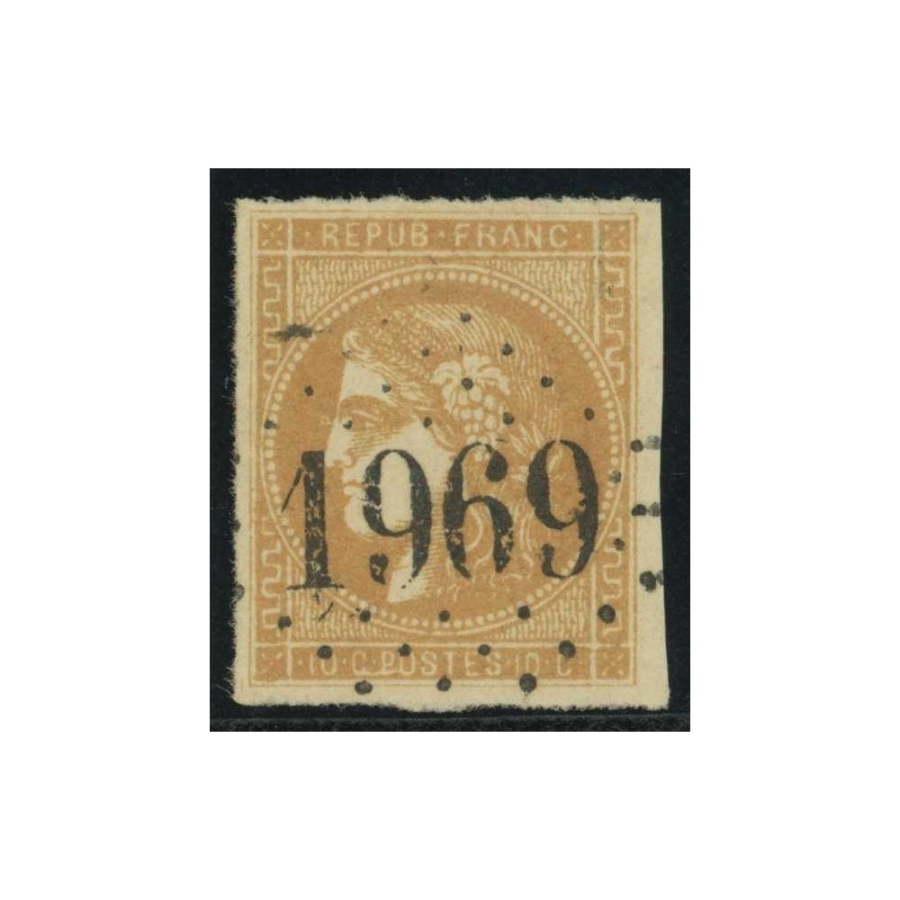 YT 43 B - GC 1969 - Variété : Trait parasite en bas - Cote 180 Euro