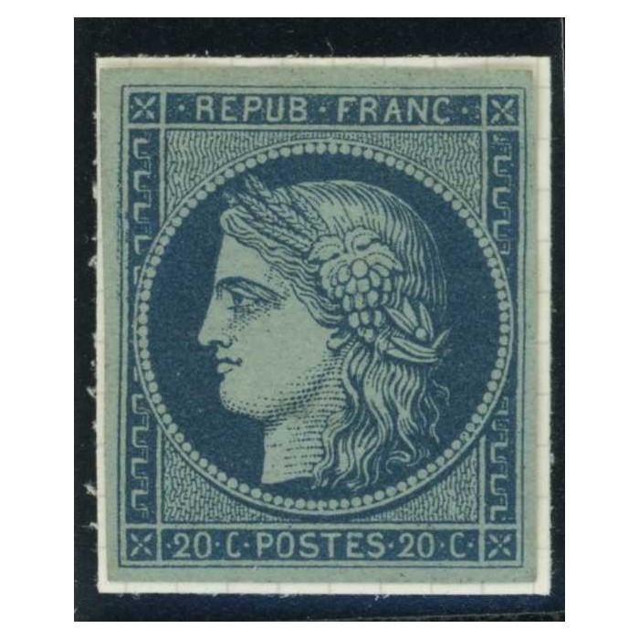 YT 45 A - Neuf x - Papier bleuté - Cote 2200 Euro