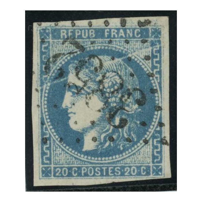 YT 46 A - GC 3852 - St Sebastien - Creuse (22) - Variété : Grande cassure - Cote 320 Euro
