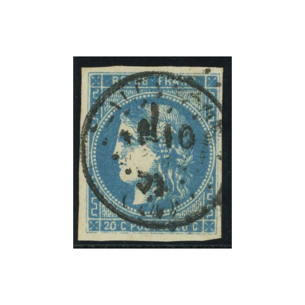 YT 46 B - Cachet à date - Signé Calves - Cote 150 Euro