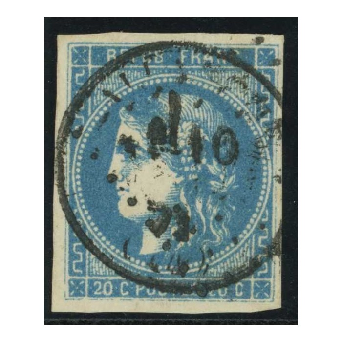 YT 46 B - Cachet à date - Signé Calves - Cote 150 Euro